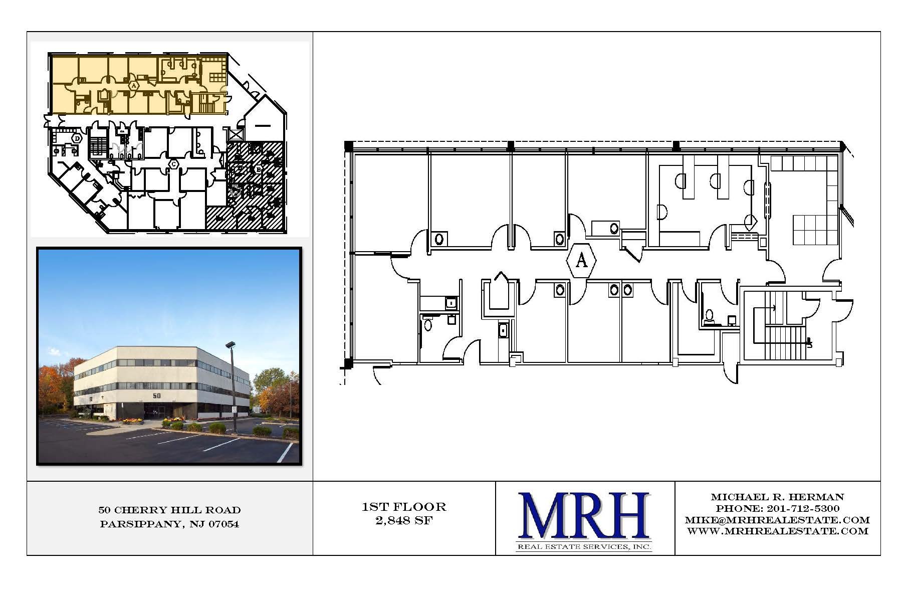 50 Cherry Hill Rd, Parsippany, NJ à louer Plan d’étage– Image 1 sur 1