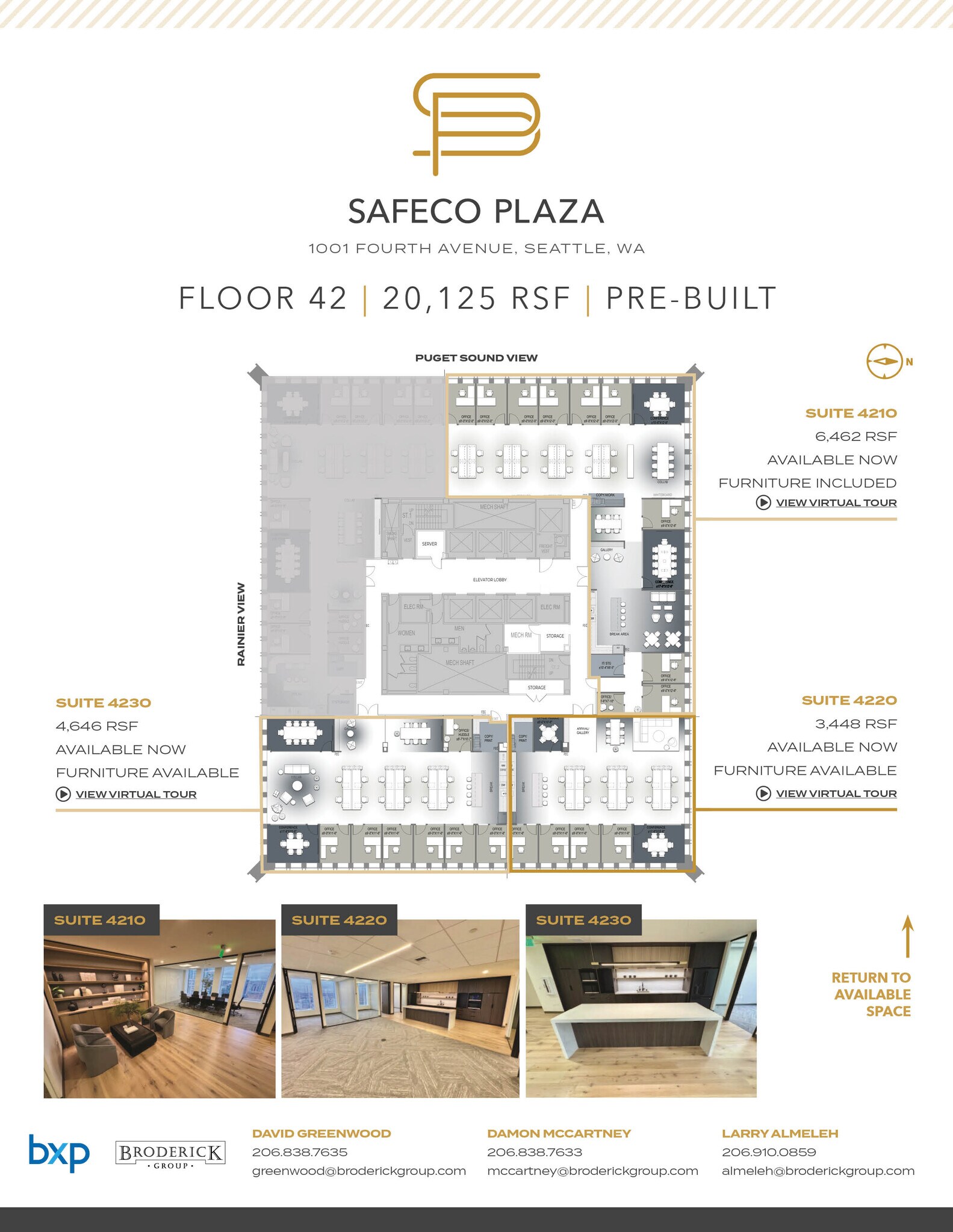 1001 4th Ave, Seattle, WA à louer Plan d’étage– Image 1 sur 1