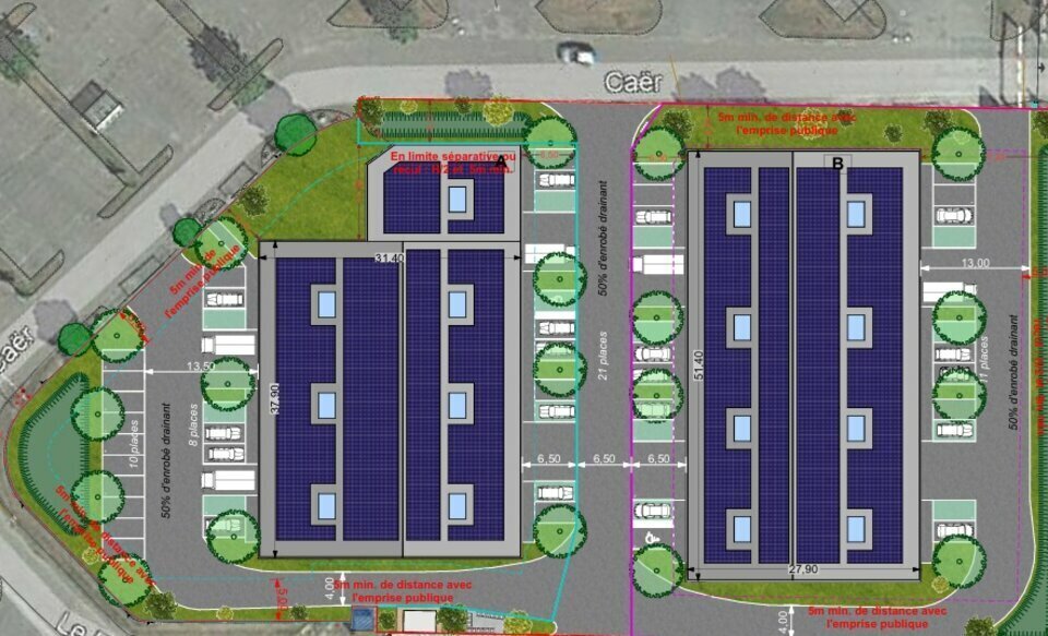 Local d'activités dans Normanville à vendre - Plan de site – Image 3 sur 4