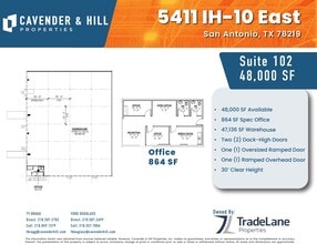 5411 IH-10, San Antonio, TX à louer Plan d’étage– Image 1 sur 1