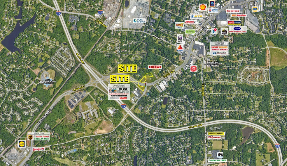 4900 High Point Rd, Greensboro, NC à vendre - Aérien – Image 2 sur 4