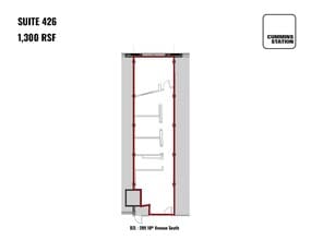 209 10th Ave S, Nashville, TN à louer Plan d’étage– Image 1 sur 1