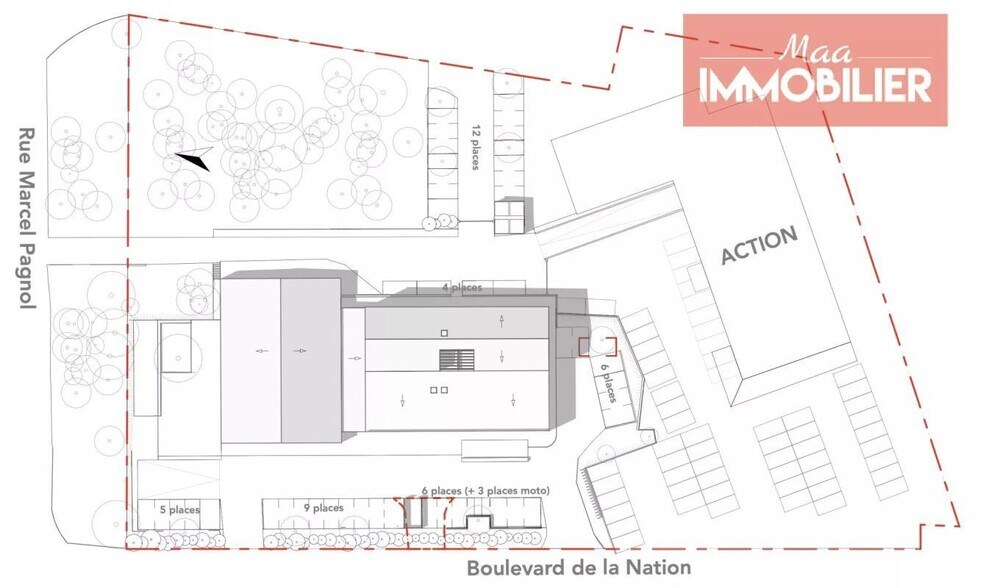 8 Boulevard De La Nation, Monistrol-sur-Loire à louer - Plan de site – Image 2 sur 2