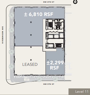 600 N Robinson Ave, Oklahoma City, OK à louer Plan d’étage– Image 1 sur 1