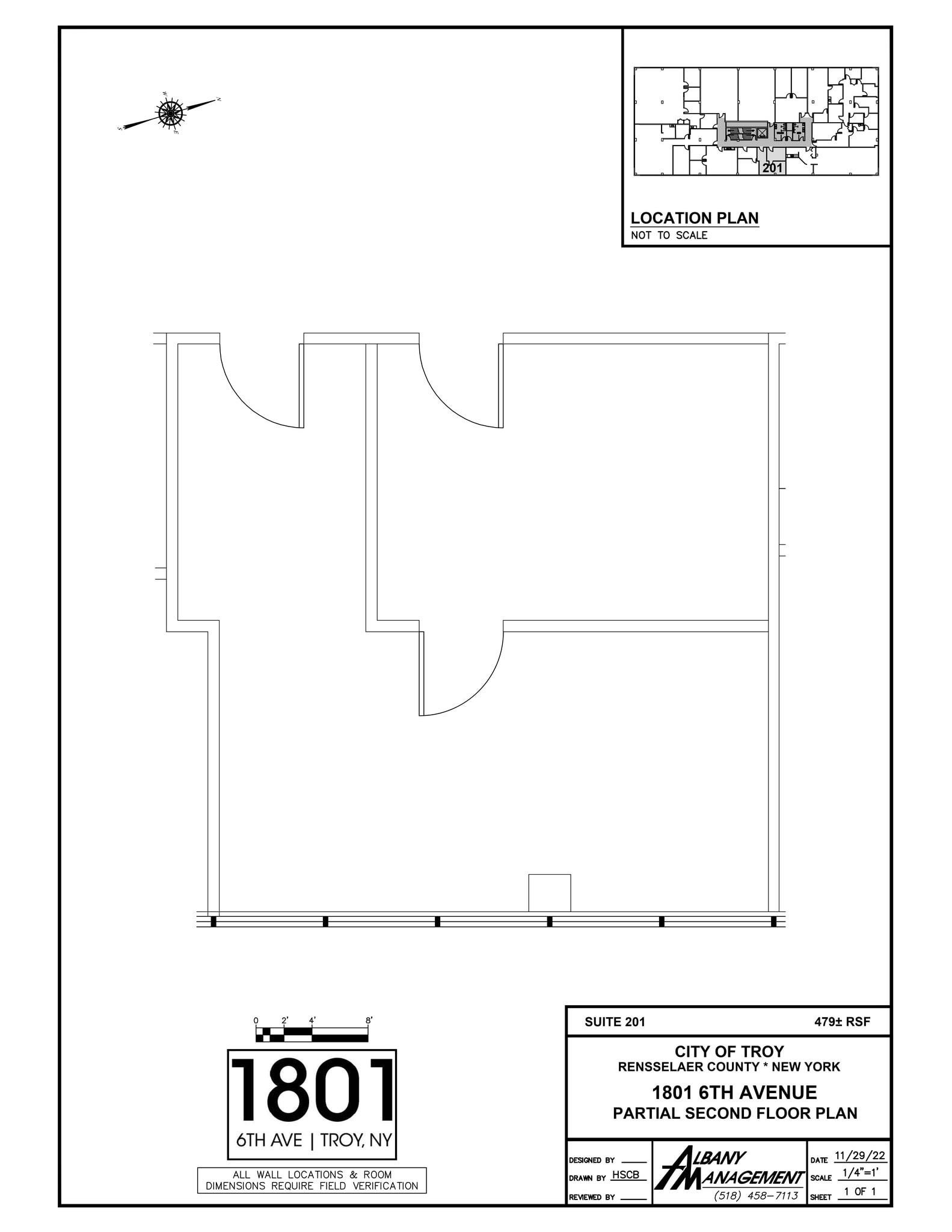 1801 6th Ave, Troy, NY à louer Plan de site– Image 1 sur 1
