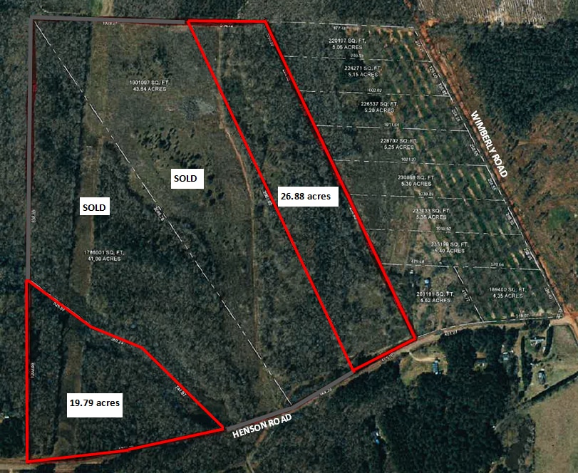 Henson Road, Hawkinsville, GA à vendre Aérien– Image 1 sur 2