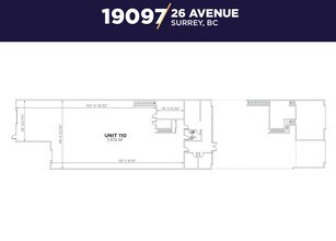 19097 26th Ave, Surrey, BC à louer Plan d’étage– Image 2 sur 2