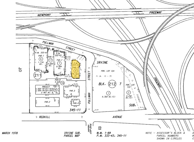 3185-3189 Pullman St, Costa Mesa, CA à louer - Plan cadastral – Image 2 sur 21