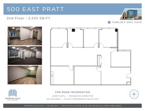 500 E Pratt St, Baltimore, MD à louer Plan d’étage– Image 1 sur 6