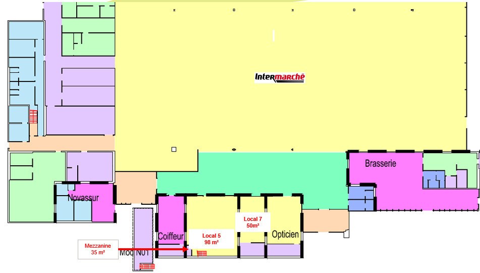 Local commercial dans Mehun-sur-Yèvre à louer - Plan d’étage – Image 2 sur 2