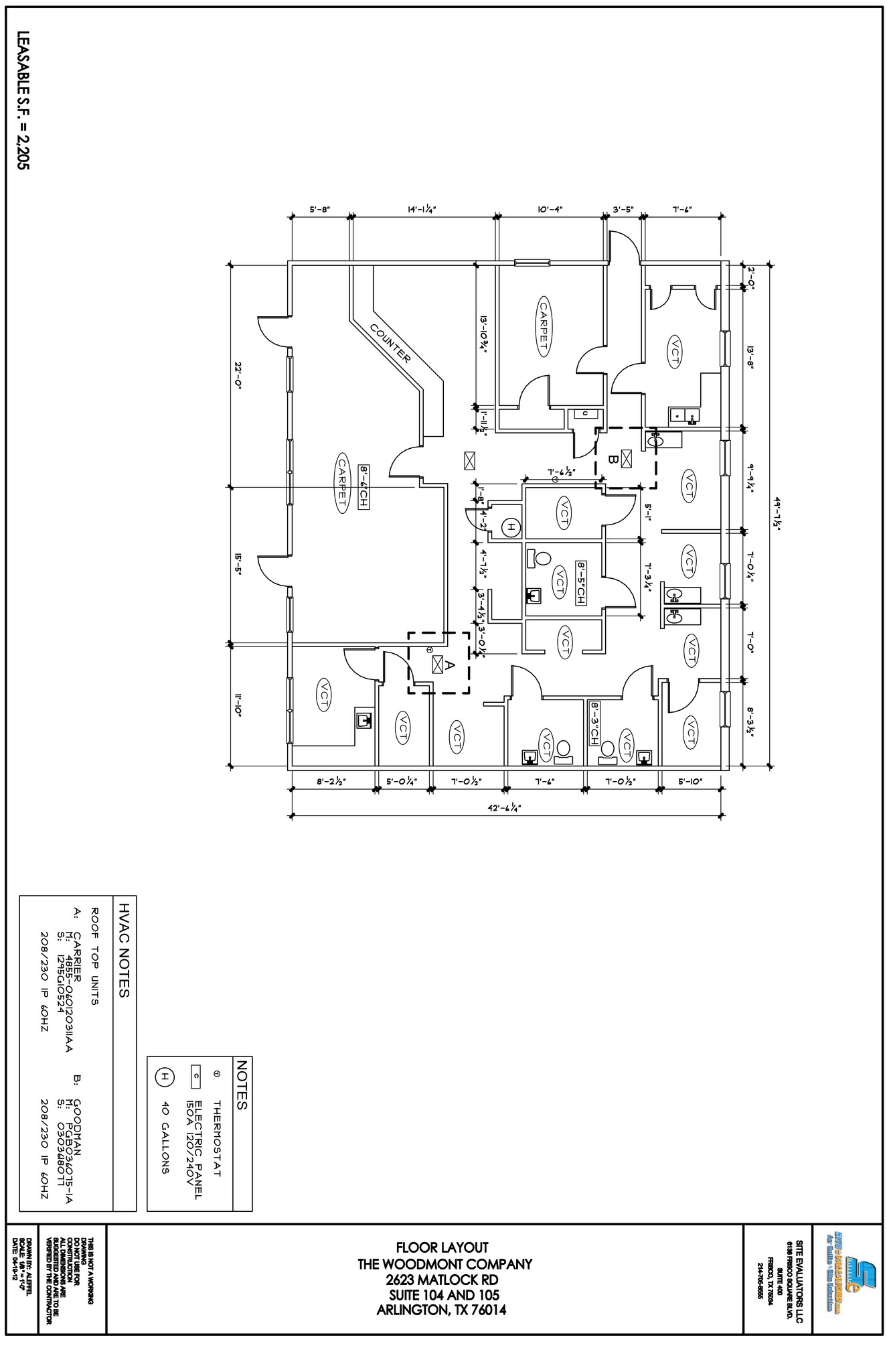 2623 Matlock Rd, Arlington, TX à louer Plan de site– Image 1 sur 1