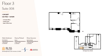 235 Montgomery St, San Francisco, CA à louer Plan d’étage– Image 1 sur 1