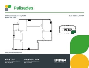 5901 Peachtree Dunwoody Rd NE, Atlanta, GA à louer Plan de site– Image 1 sur 2