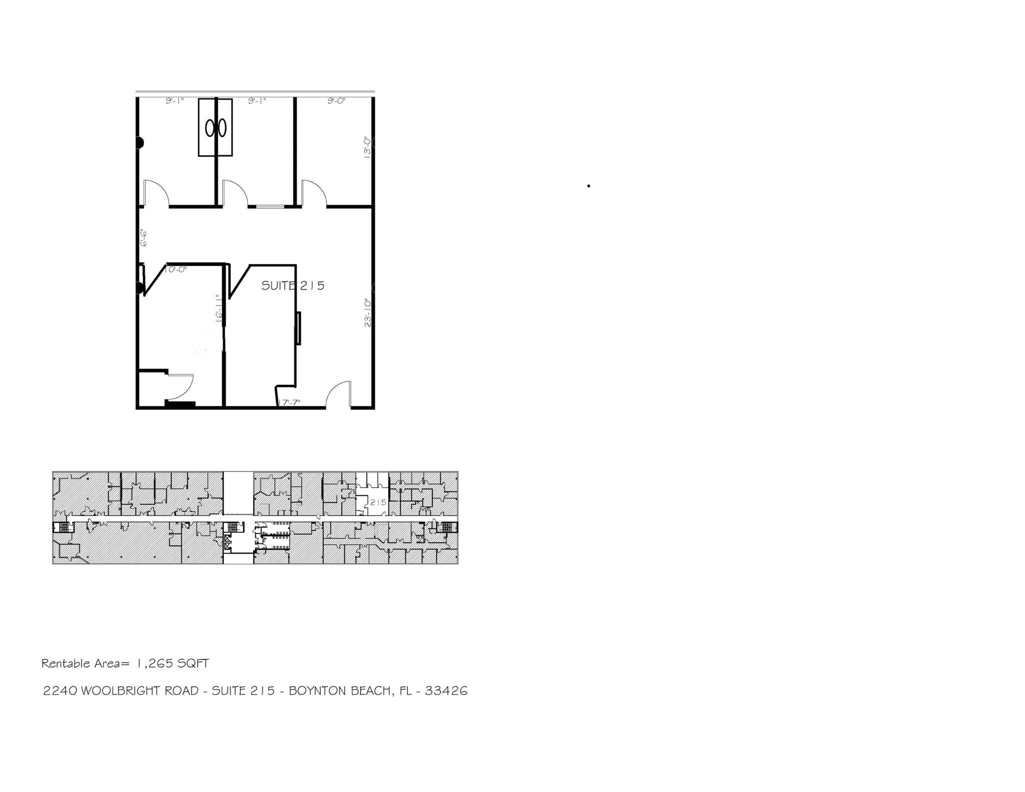 2240 W Woolbright Rd, Boynton Beach, FL à louer Plan de site– Image 1 sur 1