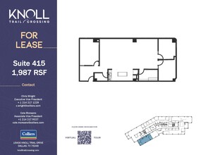 15400 Knoll Trail Dr, Dallas, TX à louer Plan d’étage– Image 1 sur 2