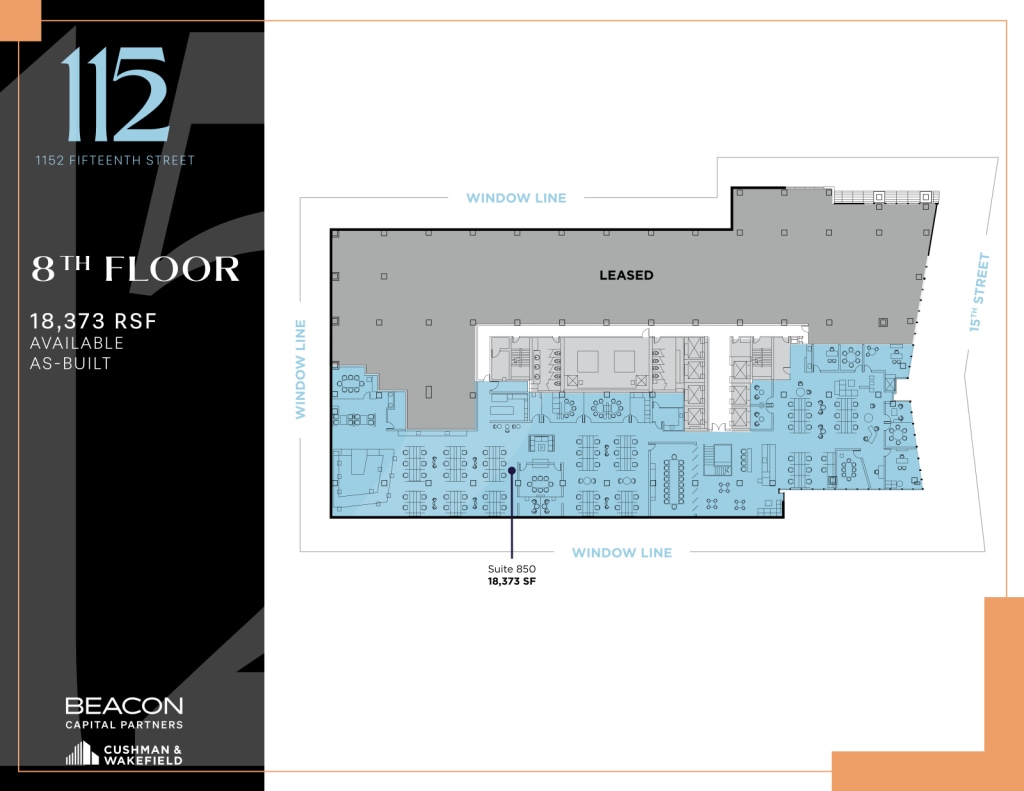 1152 15th St NW, Washington, DC à louer Plan d’étage– Image 1 sur 1