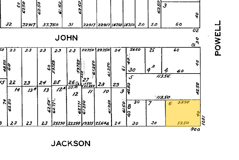 1201 Powell St, San Francisco, CA à louer - Plan cadastral – Image 3 sur 4