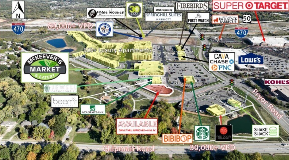 1910 NW Lowenstein Dr, Lee's Summit, MO à louer - Aérien – Image 2 sur 5