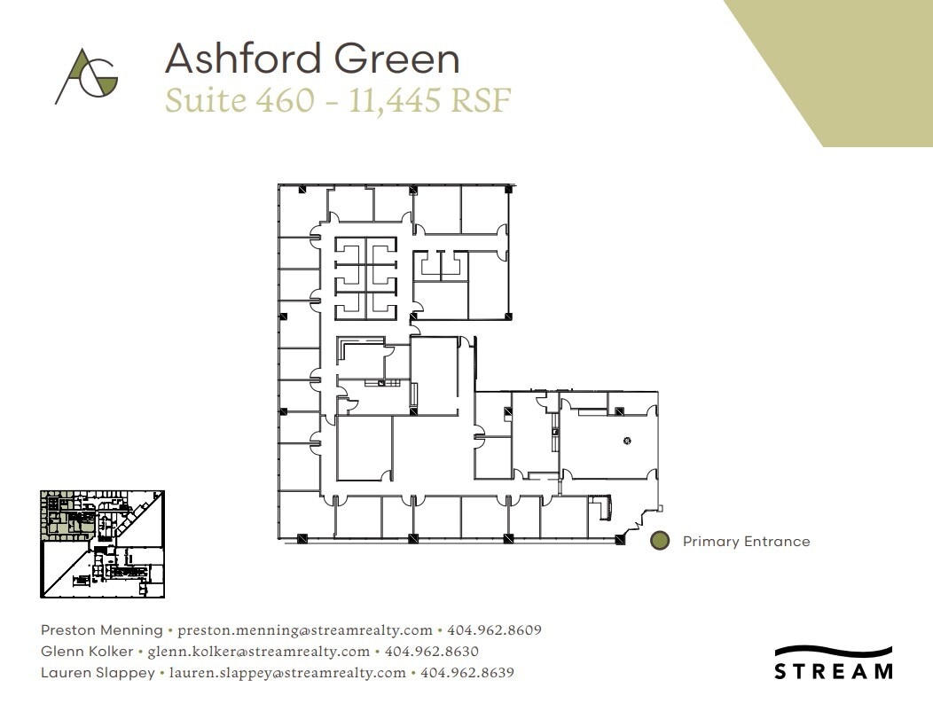 4170 Ashford Dunwoody Rd NE, Atlanta, GA à louer Plan d’étage– Image 1 sur 1
