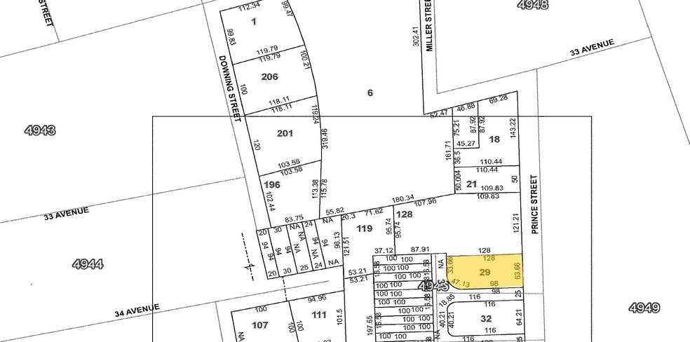 3338-3340 Prince St, Flushing, NY à louer - Plan cadastral – Image 3 sur 3