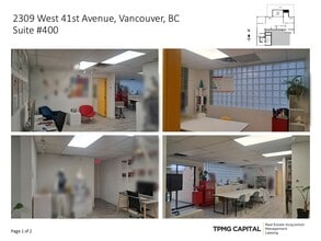 2309 W 41st Ave, Vancouver, BC à louer Photo intérieure– Image 2 sur 3