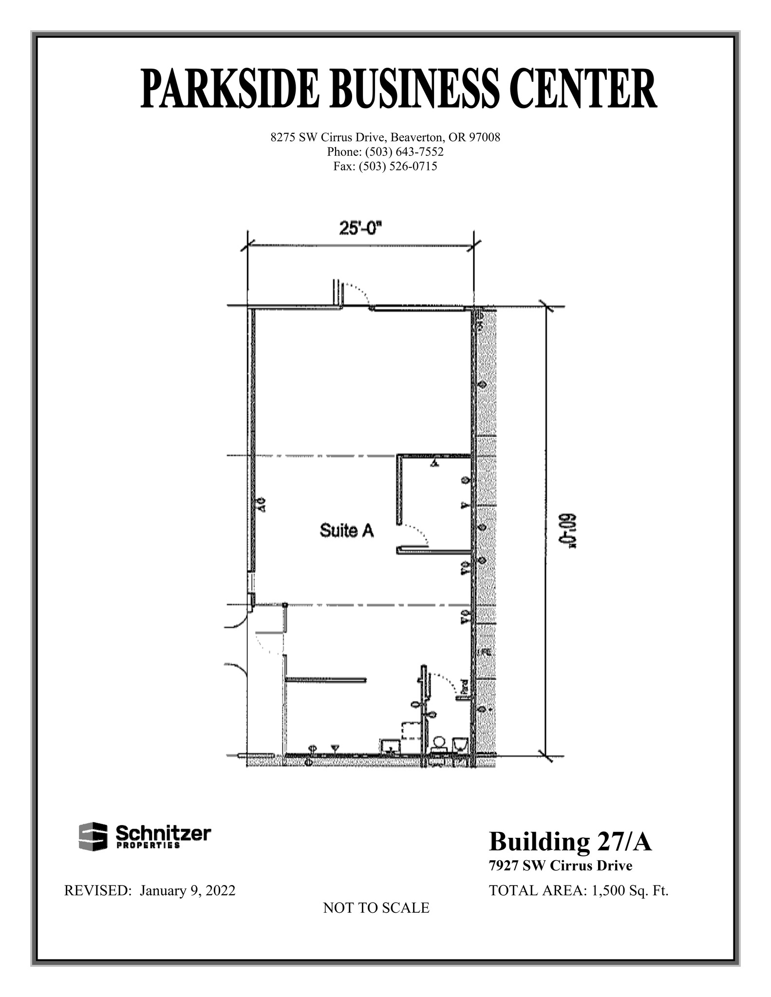 8362-8380 SW Nimbus Ave, Beaverton, OR à louer Plan de site– Image 1 sur 1