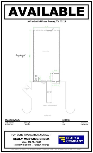 107 Industrial Dr, Forney, TX à louer - Plan d’étage – Image 2 sur 3