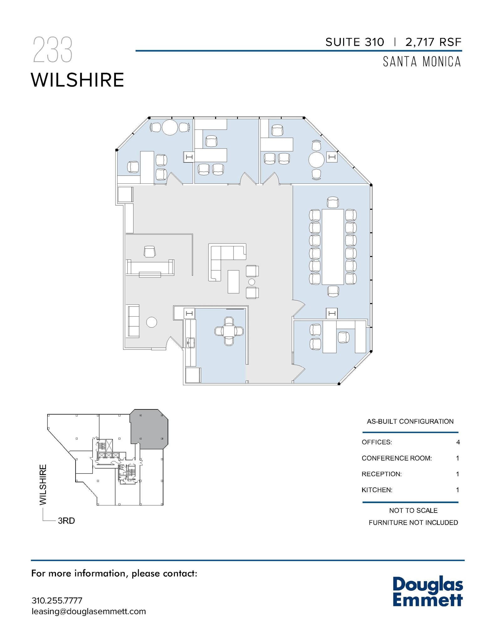 233 Wilshire Blvd, Santa Monica, CA à louer Plan d’étage– Image 1 sur 1
