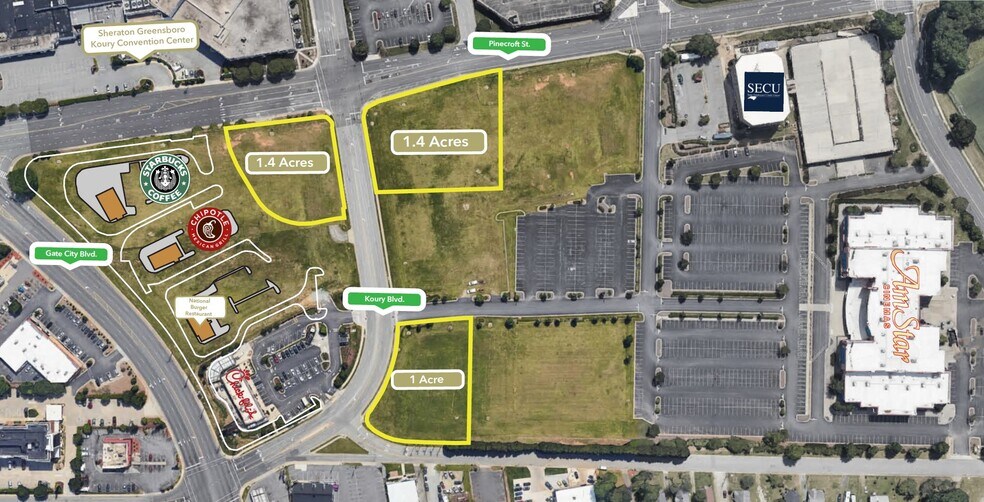 3227 W Gate City Blvd, Greensboro, NC à louer - Photo de l’immeuble – Image 2 sur 9