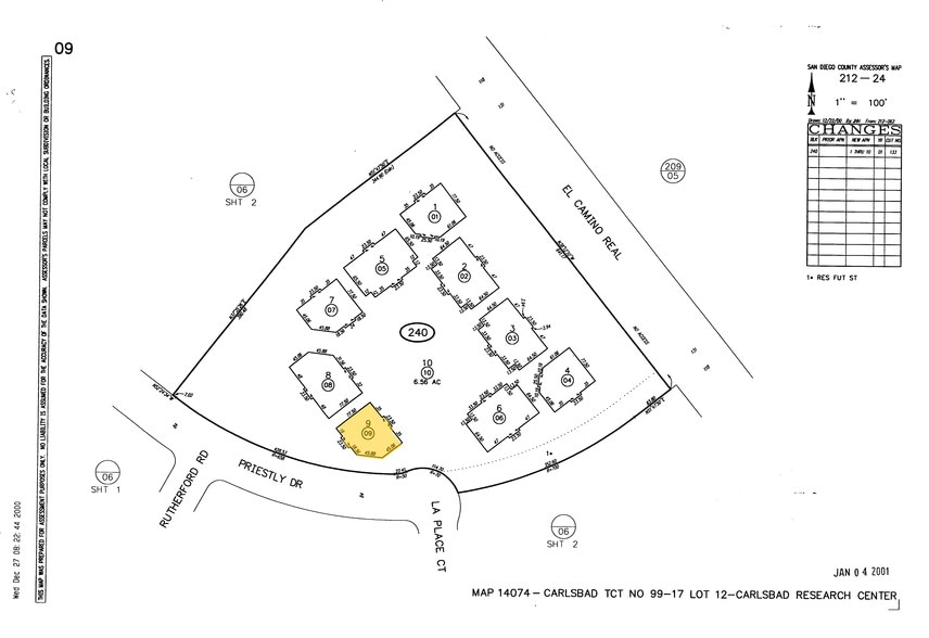 5958 Priestly Dr, Carlsbad, CA à vendre - Plan cadastral – Image 2 sur 13