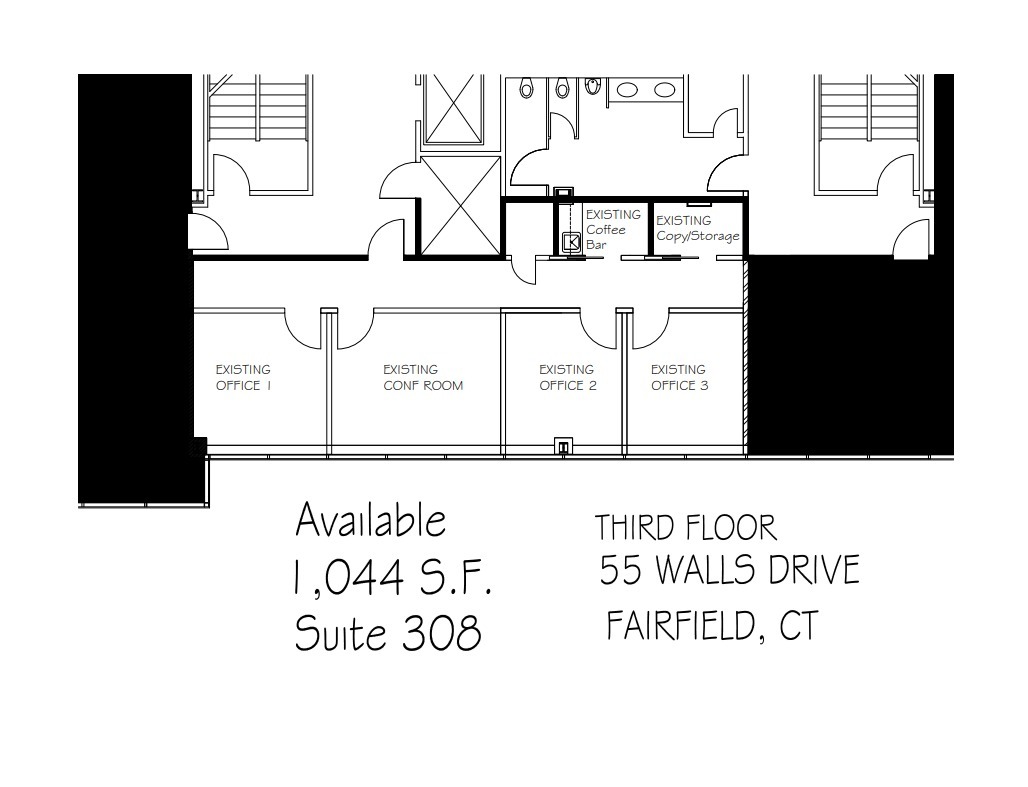 55 Walls Dr, Fairfield, CT à louer Plan d’étage– Image 1 sur 1