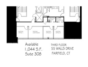 55 Walls Dr, Fairfield, CT à louer Plan d’étage– Image 1 sur 1