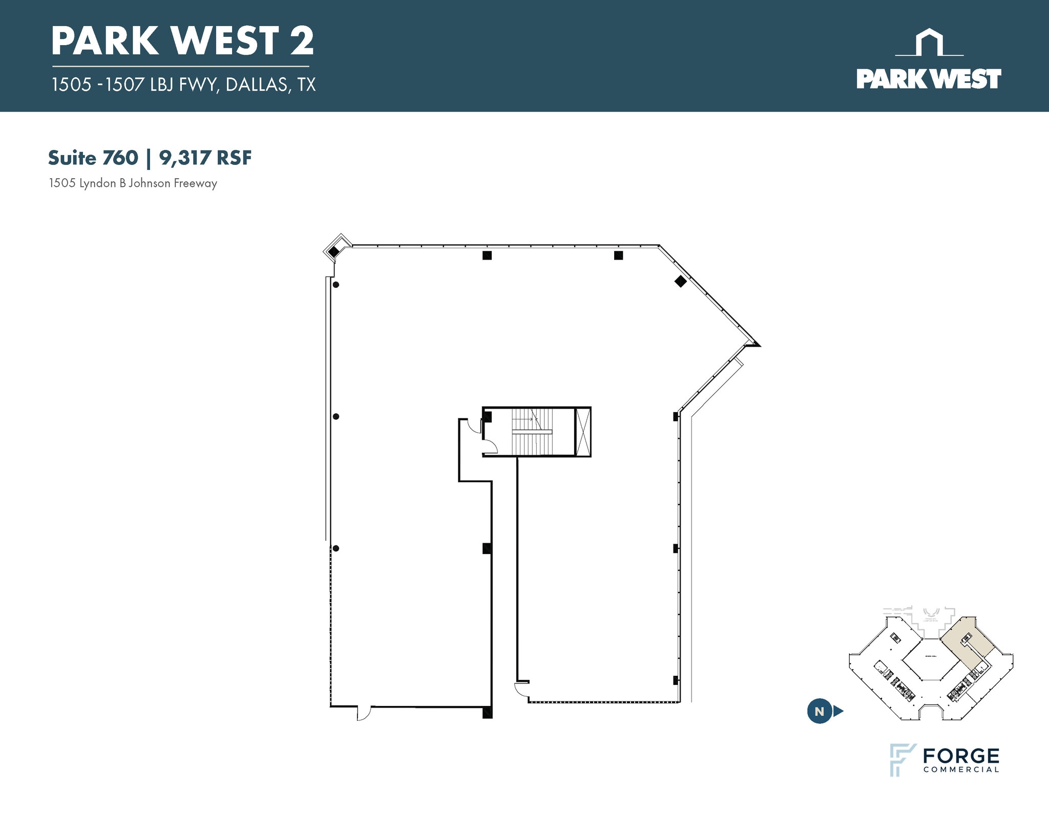 1501-1507 Lyndon B Johnson Fwy, Dallas, TX à louer Plan d’étage– Image 1 sur 1