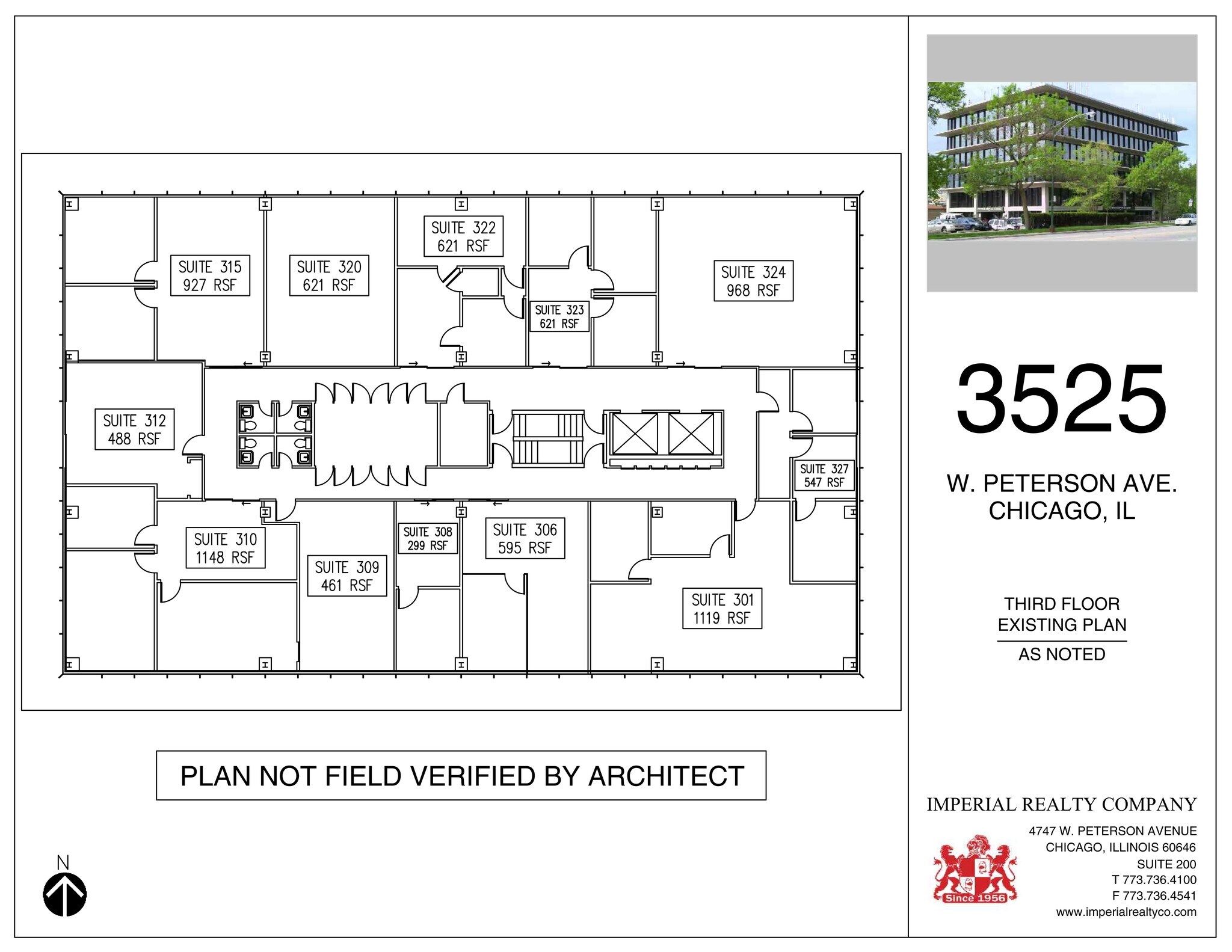 3525 W Peterson Ave, Chicago, IL à louer Plan de site– Image 1 sur 1