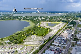 S Deer Lake Rd, Winter Haven, FL - Vue aérienne vue de carte - Image1