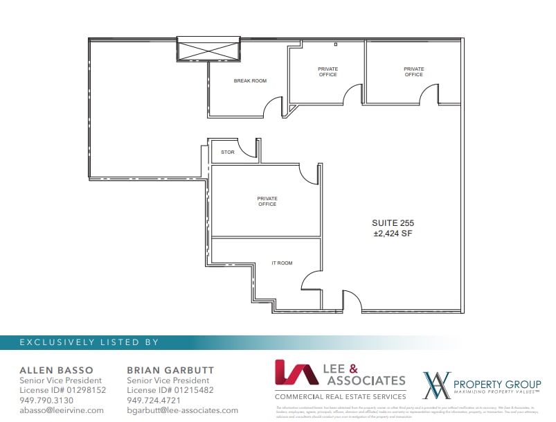 2755 Bristol St, Costa Mesa, CA à louer Plan d’étage– Image 1 sur 1