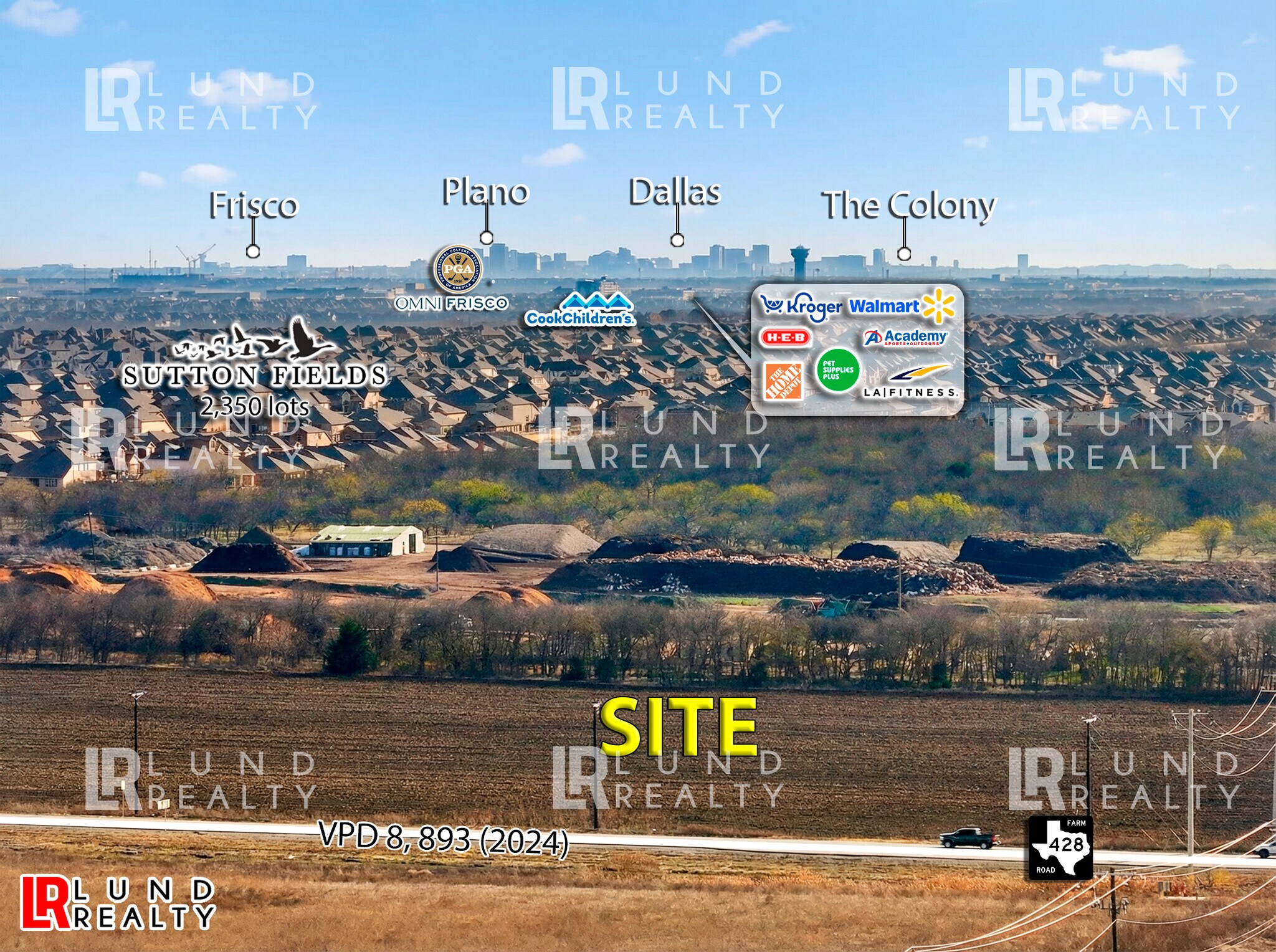 9.485 Ac Corner FM-1385 & FM-428, Celina, TX à vendre Photo principale– Image 1 sur 11