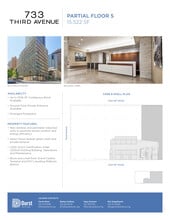 733 Third Ave, New York, NY à louer Plan d’étage– Image 1 sur 1