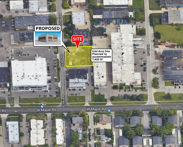 0.64 Acre Barrett St, Troy, MI à vendre - Photo principale – Image 1 sur 11