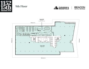 1152 15th St NW, Washington, DC à louer Plan d’étage– Image 2 sur 2