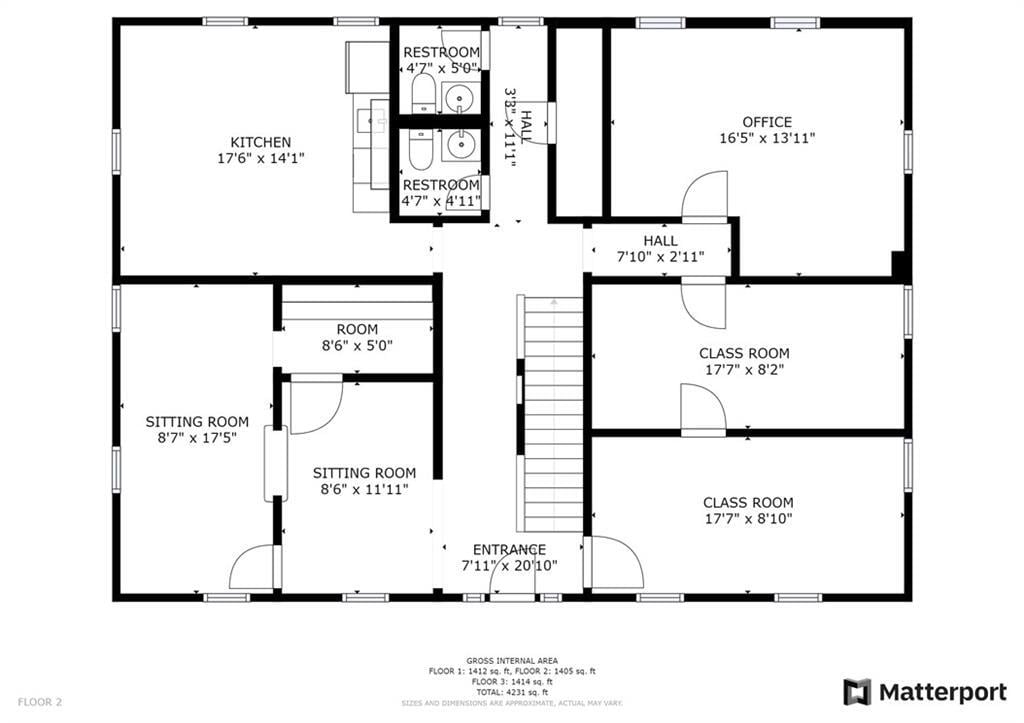 575 Colonial Park Dr, Roswell, GA à louer Plan d’étage– Image 1 sur 1