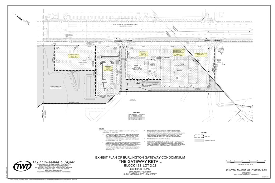 2035 Burlington Mount Holly Rd, Westampton, NJ à louer - Plan de site – Image 2 sur 2