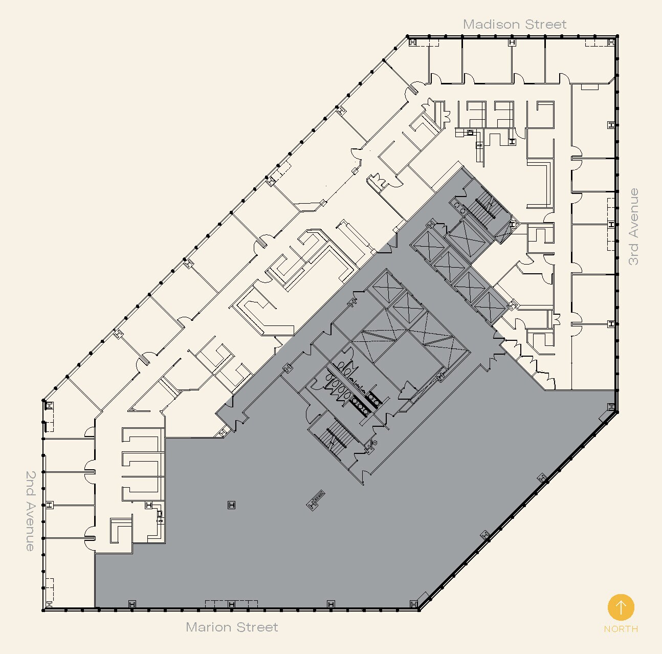 999 3rd Ave, Seattle, WA à louer Plan d’étage– Image 1 sur 1