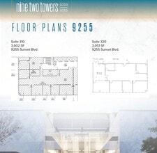 9229 W Sunset Blvd, West Hollywood, CA à louer Plan d’étage– Image 1 sur 1