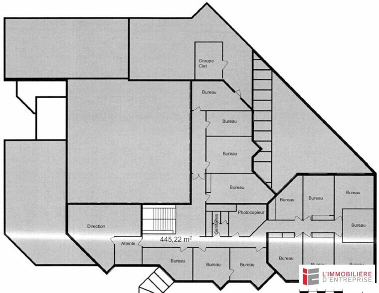 Bureau dans Rennes à vendre - Plan d’étage – Image 3 sur 5