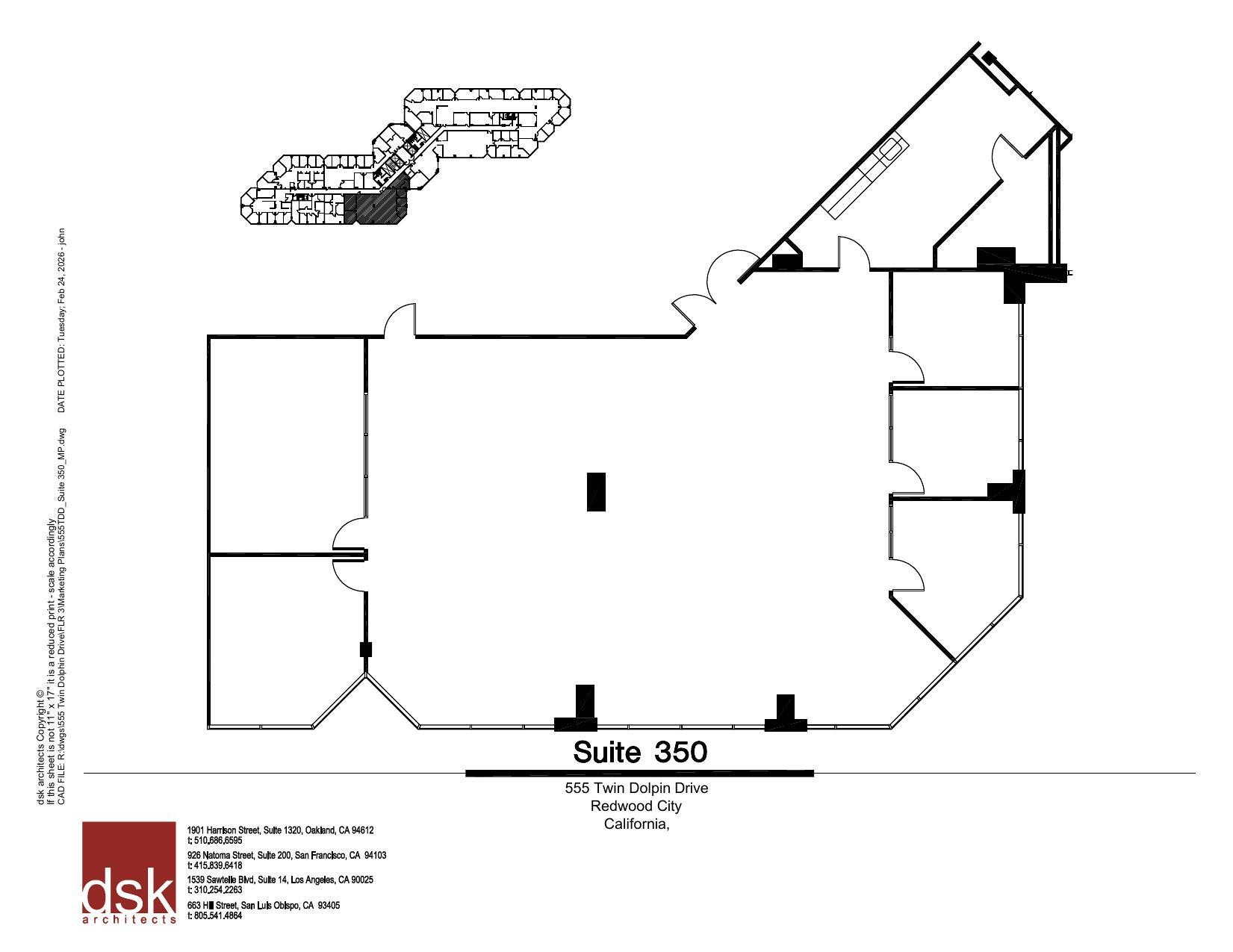 555 Twin Dolphin Dr, Redwood City, CA à louer Plan d’étage– Image 1 sur 1