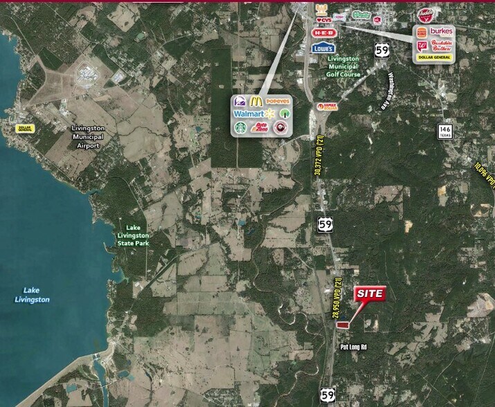 5177 U.S. Highway 59 S, Livingston, TX à vendre - Aérien – Image 2 sur 2