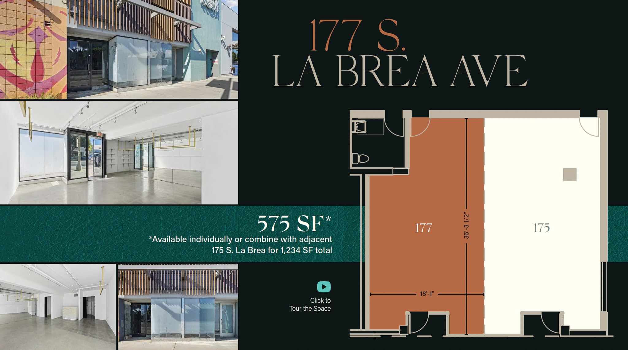101-127 S La Brea Ave, Los Angeles, CA à louer Plan d’étage– Image 1 sur 1