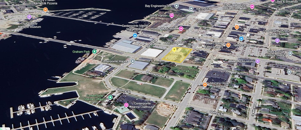 110 S 2nd Ave, Sturgeon Bay, WI à vendre - Aérien – Image 3 sur 13