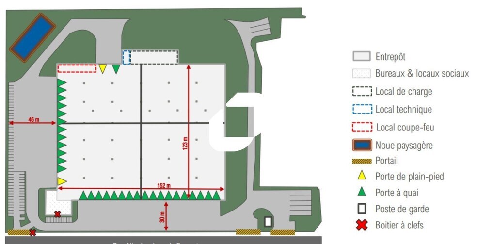 Industriel/Logistique dans Salon-de-Provence à louer - Plan de site – Image 2 sur 7
